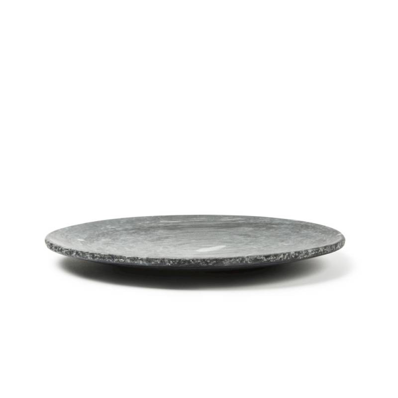 Rustic Rim XL 100% Plato de cocinero de mármol gris 30 cm