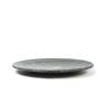 Assiette de chef Rustic Rim XL 100% en marbre gris 30 cm