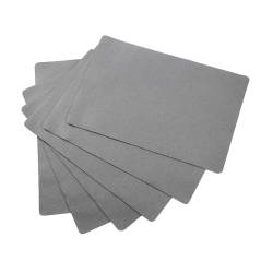 Set de table Antim Jacquard Lin Pizzarra tissu gris 31x46 cm