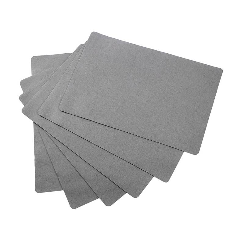 Set de table Antim Jacquard Lin Pizzarra tissu gris 31x46 cm