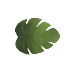 Set de table Eva en pvc vert en forme de feuille cm 37x47