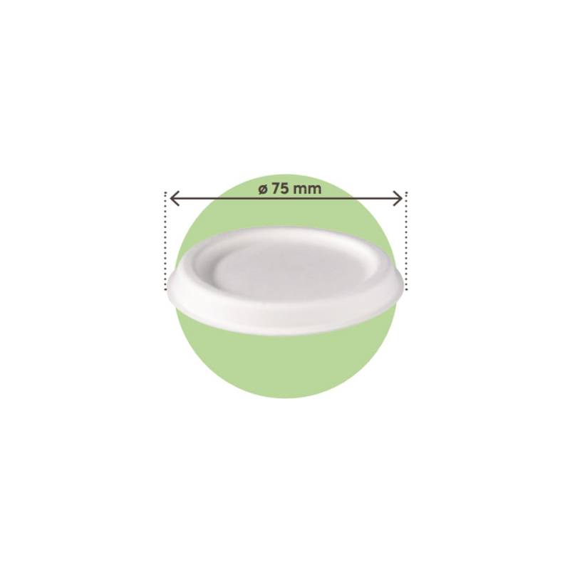 Tapa en bagazo blanco cm 8,2