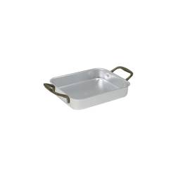 Rectangular roasting pan 2 aluminum handles cm 20x16