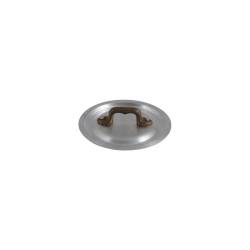 Tapa de aluminio con asa de bronce 12,5 cm