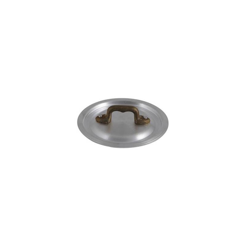 Tapa de aluminio con asa de bronce 12,5 cm