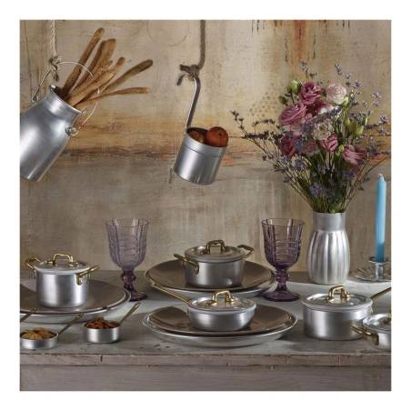 2-handled aluminum pot 10.5 cm