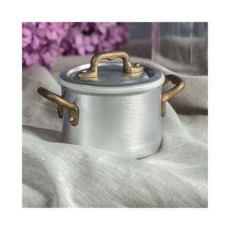 2-handled aluminum pot 10.5 cm