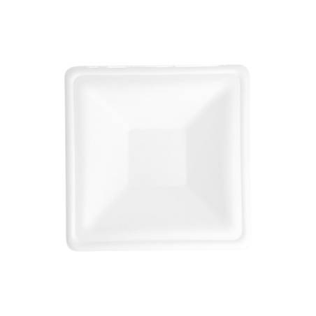 Tasse à soupe bionique en bagasse blanche cm 16x16x4