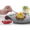 Muelle de cocinero con puntas redondeadas de acero inoxidable cm 15