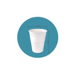 Bagasse blanche bio verre cl 35