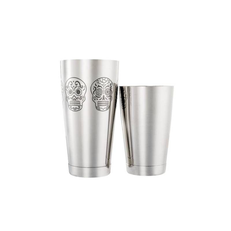 Boston equilibrado de 2 piezas con calaveras de acero inoxidable cl 55-82