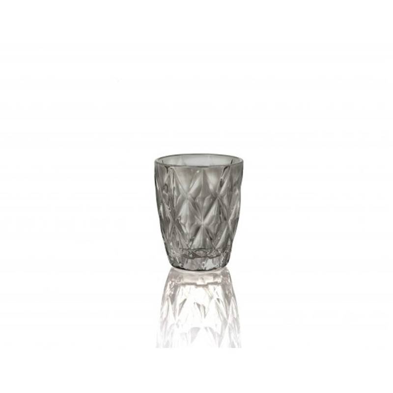 Vaso de agua Loira en vidrio gris cl 25