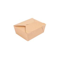 Envase americano de papel kraft antigrasa 15,2x12x6,5 cm