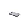 Plateau rectangulaire Tenerife en mélamine grise 19x12,3x2 cm