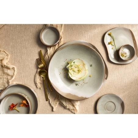 Forager Robert Gordon Plateau Steelite en grès vert et noisette 23x12.4x5 cm