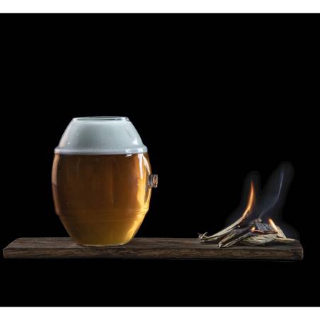 Barrique 100% Chef verre avec paille cl 50