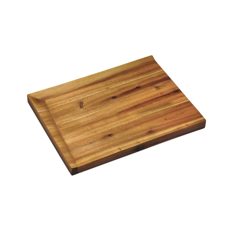 Planche à découper rectangulaire en bois d'acacia 38x28x3 cm