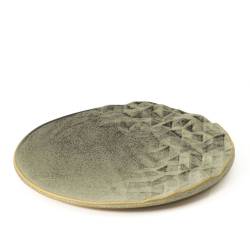 Cubic XL 100% Chef assiette en porcelaine verte 30 cm