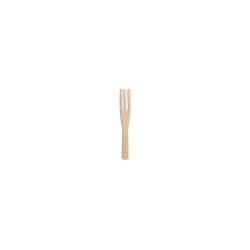 Mini tenedor de madera Jungle de 3 puntas 8 cm