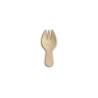 Mini tenedor de madera Jungle de 3 puntas 6 cm