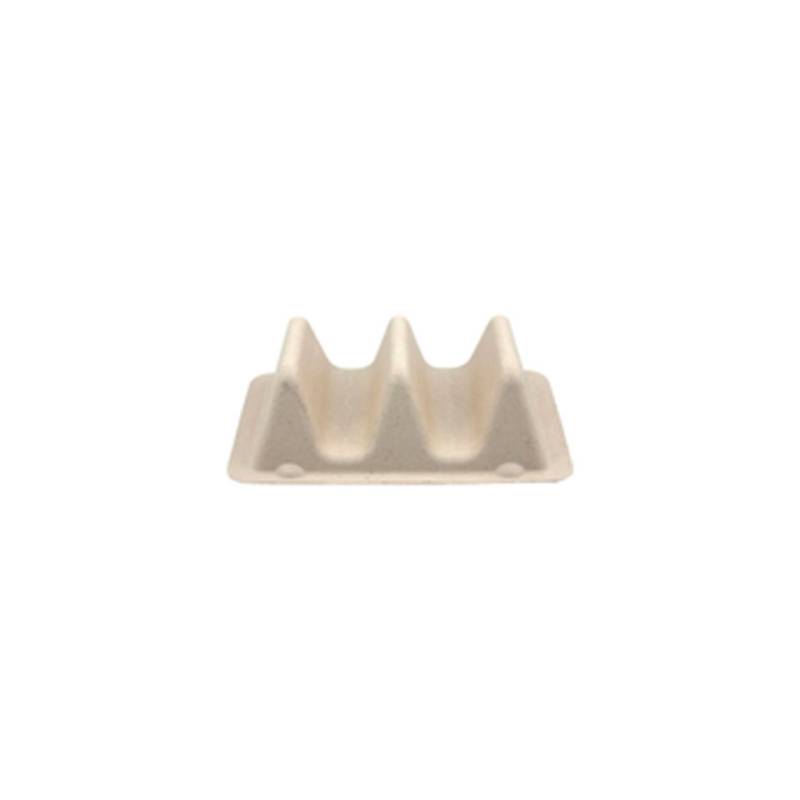Porte-taco à pulpe à 3 compartiments 18x11x5 cm