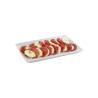 Plateau rectangulaire en porcelaine blanche Edina 21x13 cm