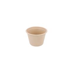 Coupe ronde bionique en bagasse écru cl 14