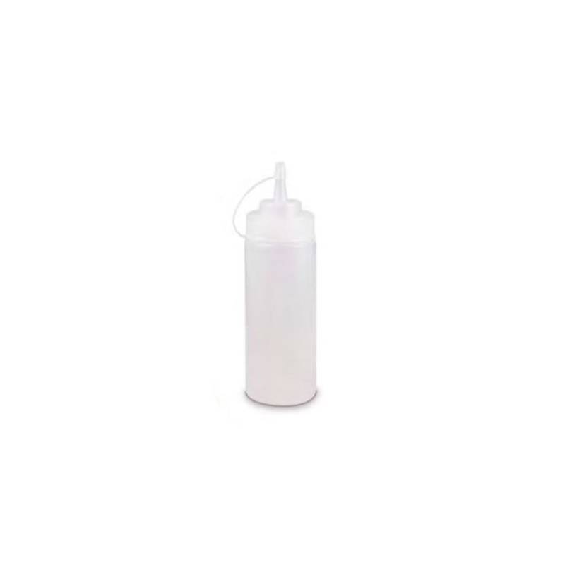 Flacon pressurisé avec bouchon en PE transparent cl 15