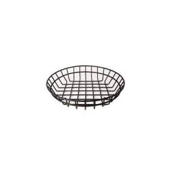 Porte-pain rond en métal fil noir cm 20x5,1