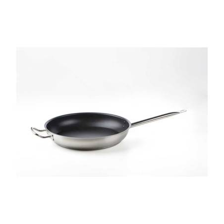 Poêle basse induction 2 poignées acier inoxydable 32 cm