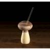 Boletus 100% Chef verre avec paille verre borosilicaté cl 37