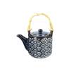 Mikasa Satori tetera de porcelana con decoración azul cl 50