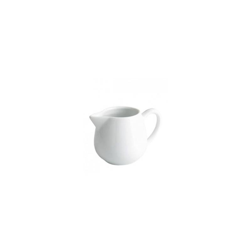 Jarra de leche de porcelana blanca cl 12