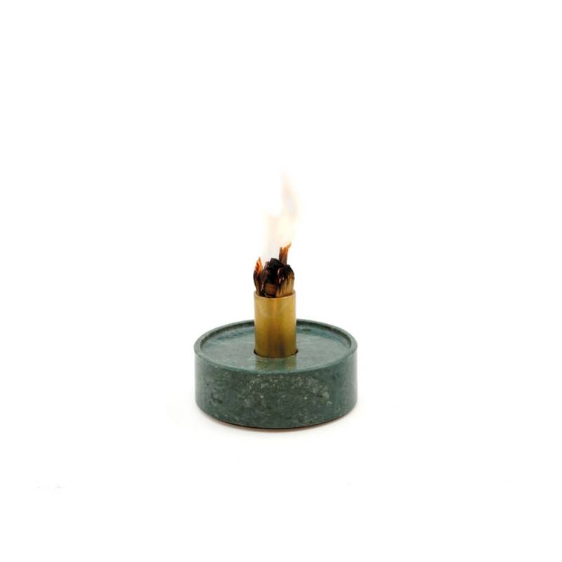 100% Fumoir en verre de chef en marbre et laiton 9,5 cm