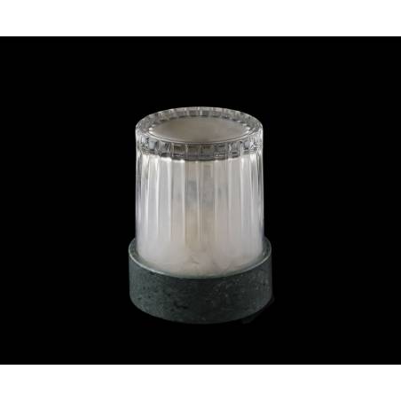 Ahumador de vidrio 100% Chef en mármol y latón 9,5 cm