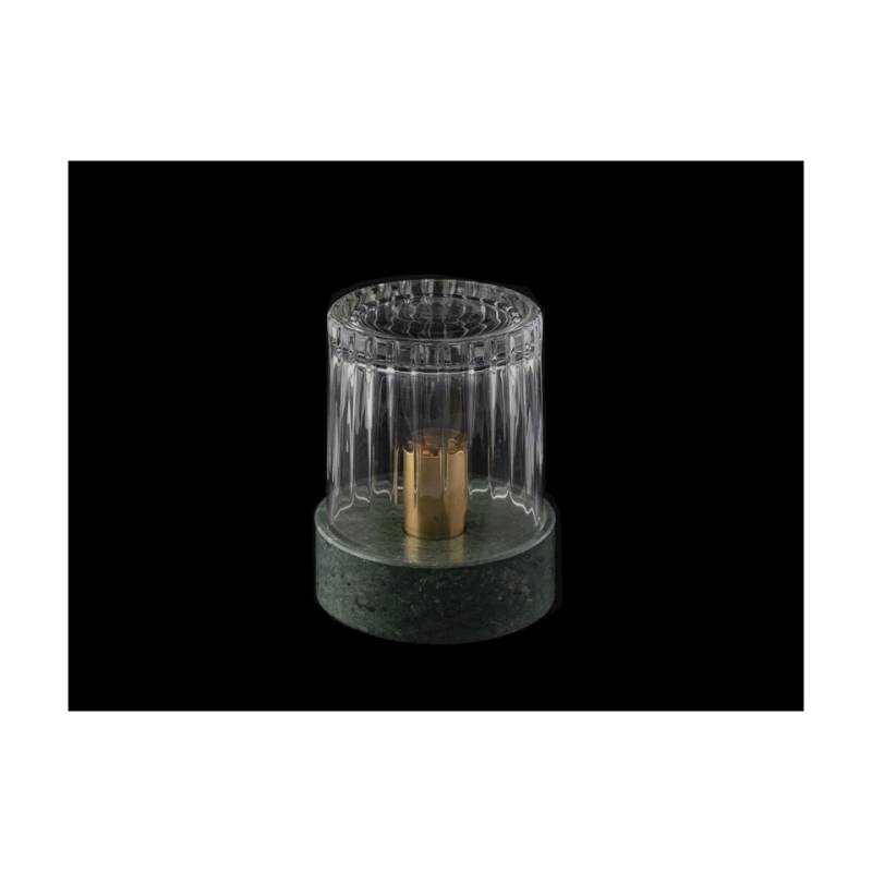 100% Fumoir en verre de chef en marbre et laiton 9,5 cm