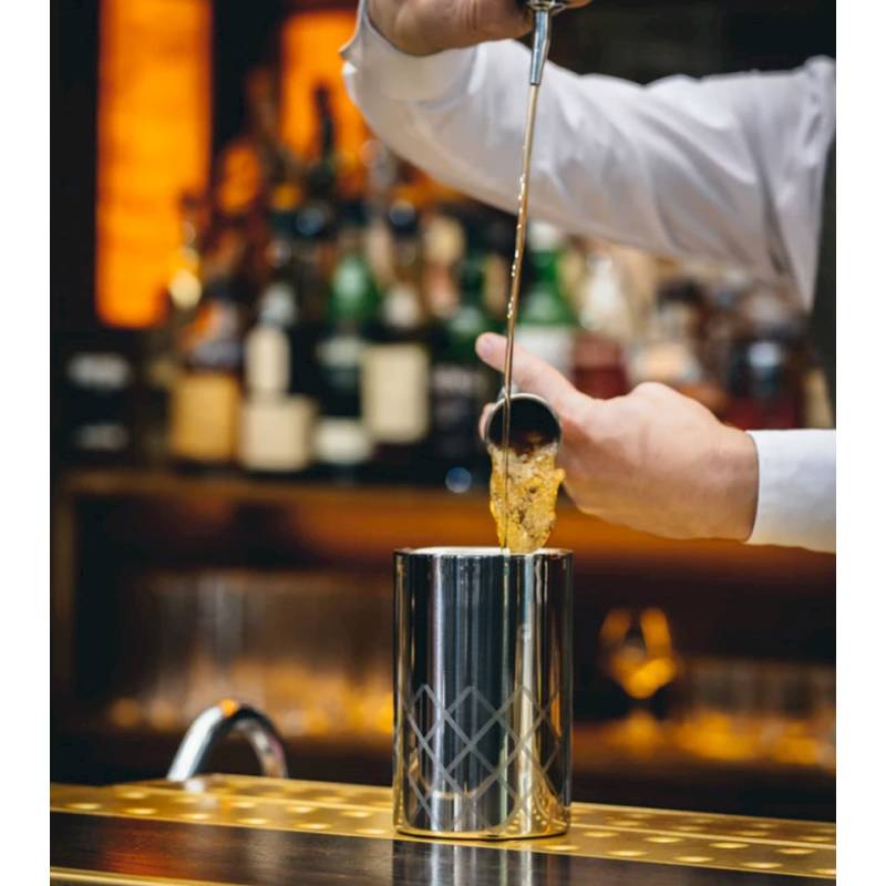 Mélangeur diamant à double paroi Urban Bar avec bec en acier inoxydable cl 70