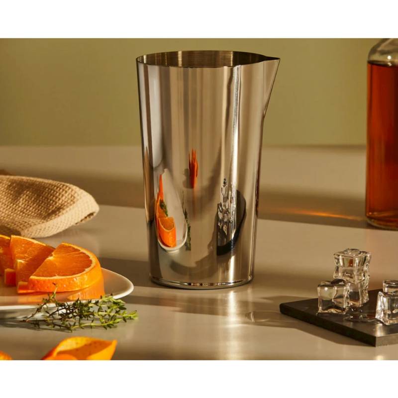 Alessi Lata mezcladora con caño de acero inoxidable cl 75