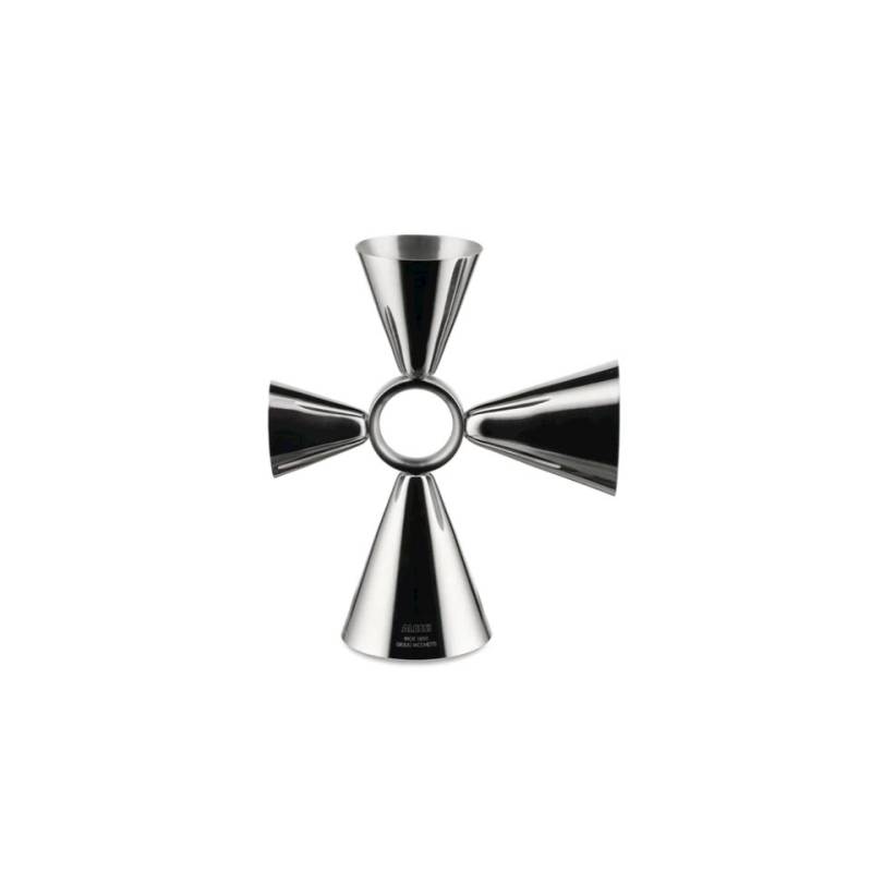 Vaso medidor de acero inoxidable Alessi Quadri Combo ml 15-30-40-60