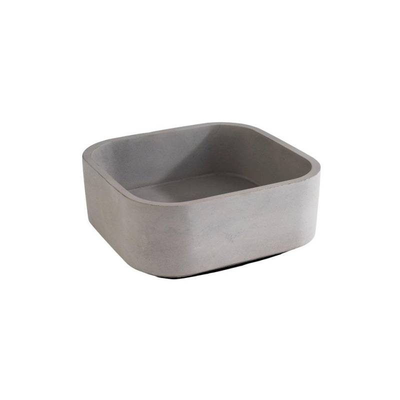 Table Caddy Elemento contenedor de hormigón 16,5x16x6,5 cm