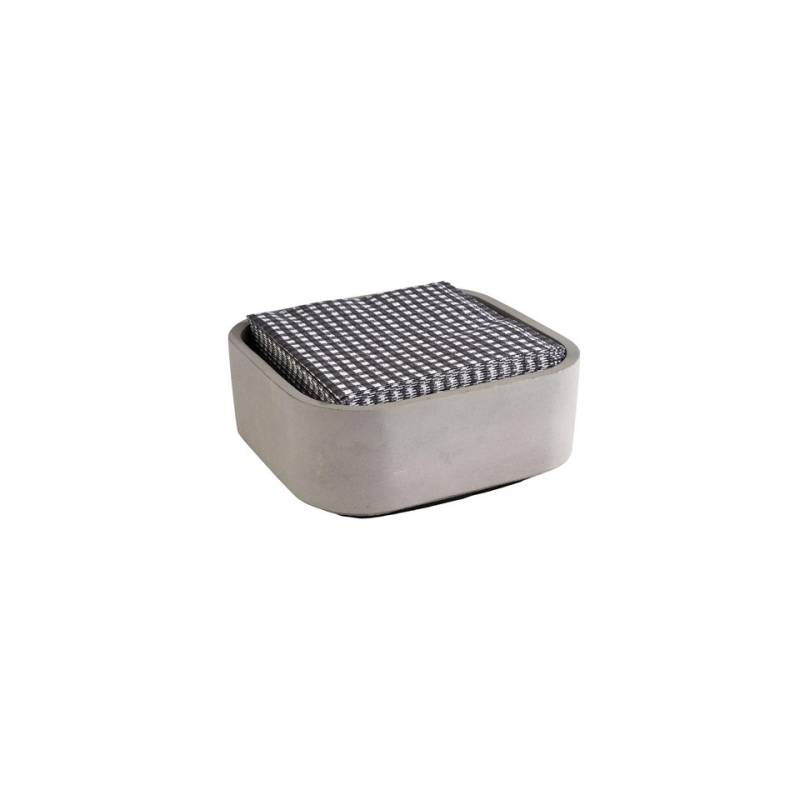 Table Caddy Elemento contenedor de hormigón 16,5x16x6,5 cm