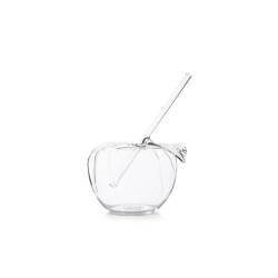 Verre Tomate 100% Chef avec paille verre borosilicate cl 65