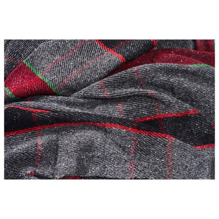 Manta de tejido reciclado gris manta 170x210 cm
