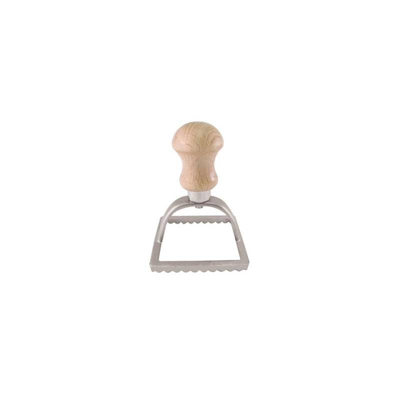 Molde cuadrado de aluminio para raviolis y tortelli 7x7 cm