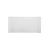 Plateau rectangulaire en mélamine blanche 30x25 cm