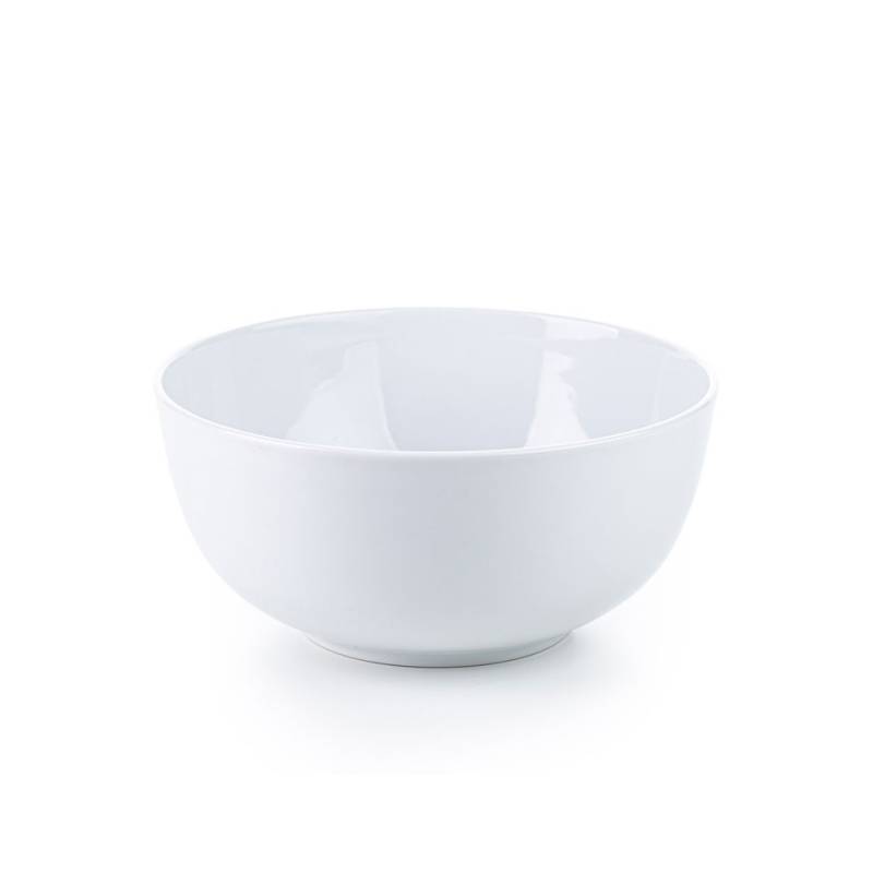 Ensaladera semiesférica Planet de porcelana blanca 20,5 cm