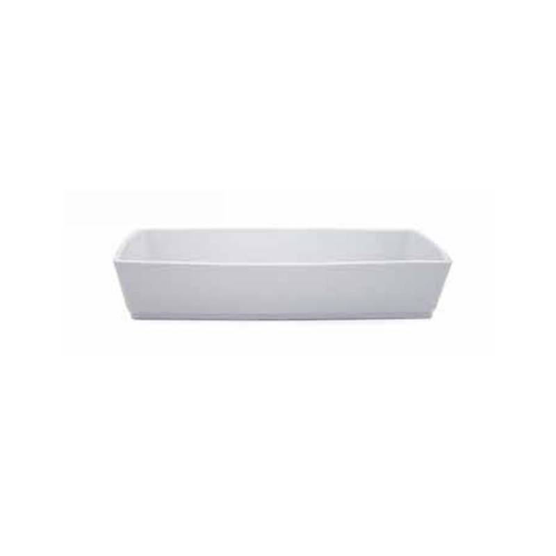Plato rectangular Grand Buffet gn 1/3 porcelana blanca