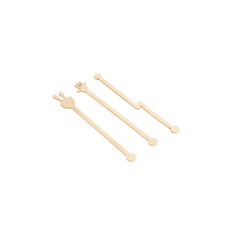 Batidora de mano de bambú 14 cm