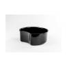 Boîte d'insertion demi-lune en pmma noir 30x12 cm