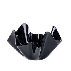 Cubo acrílico negro Onda 42x23 cm